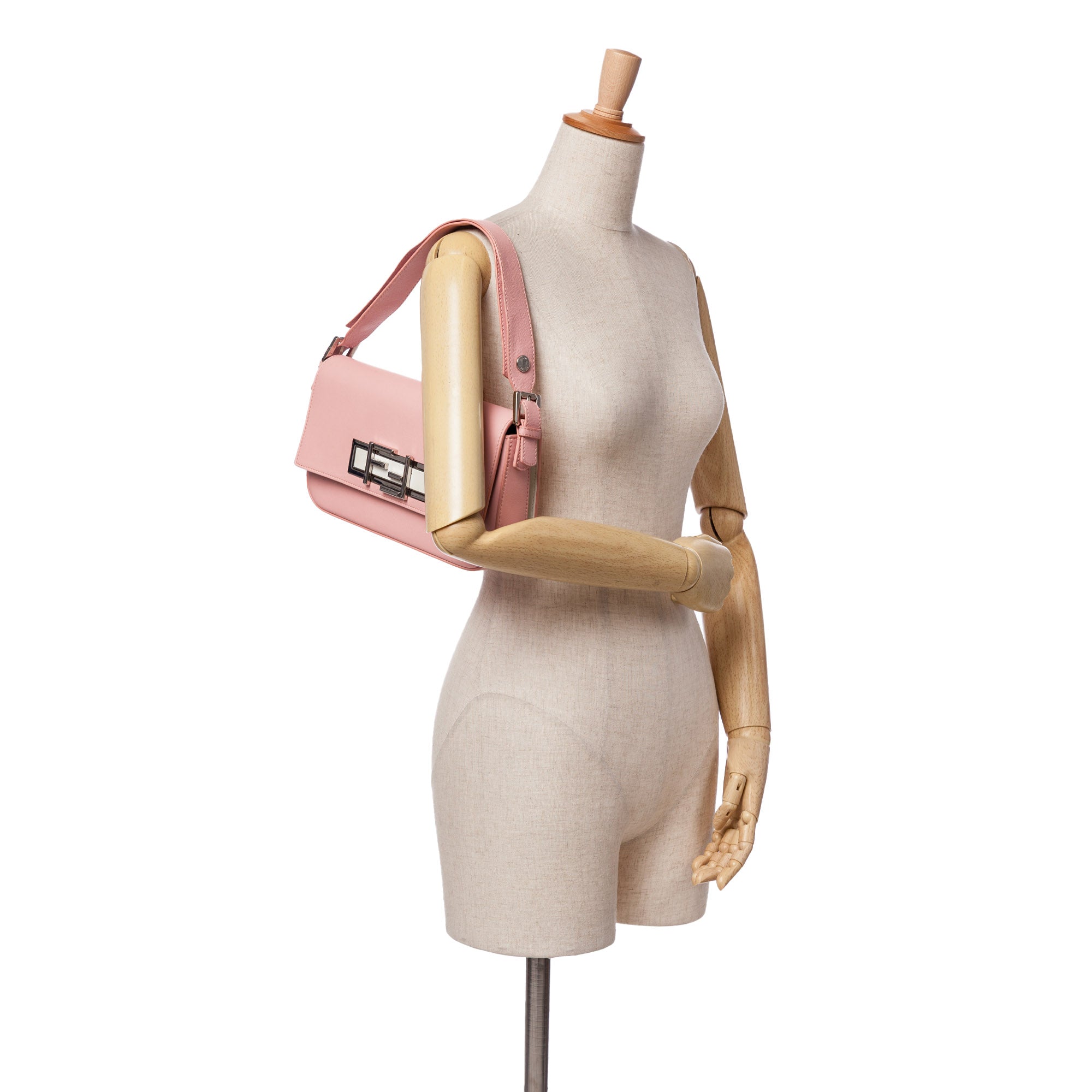Calfskin 3Baguette Shoulder Bag