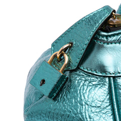 Metallic Calfskin Blaze Handbag