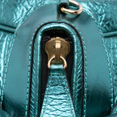 Metallic Calfskin Blaze Handbag