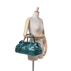 Metallic Calfskin Blaze Handbag