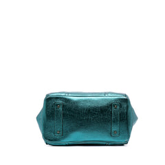 Metallic Calfskin Blaze Handbag