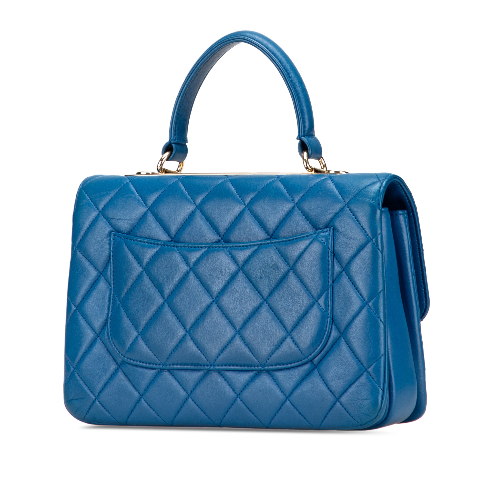 Medium Lambskin Trendy CC Top Handle Bag
