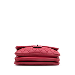 Jumbo Quilted Lambskin 3 Accordion Flap