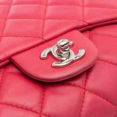 Jumbo Quilted Lambskin 3 Accordion Flap
