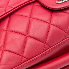 Jumbo Quilted Lambskin 3 Accordion Flap