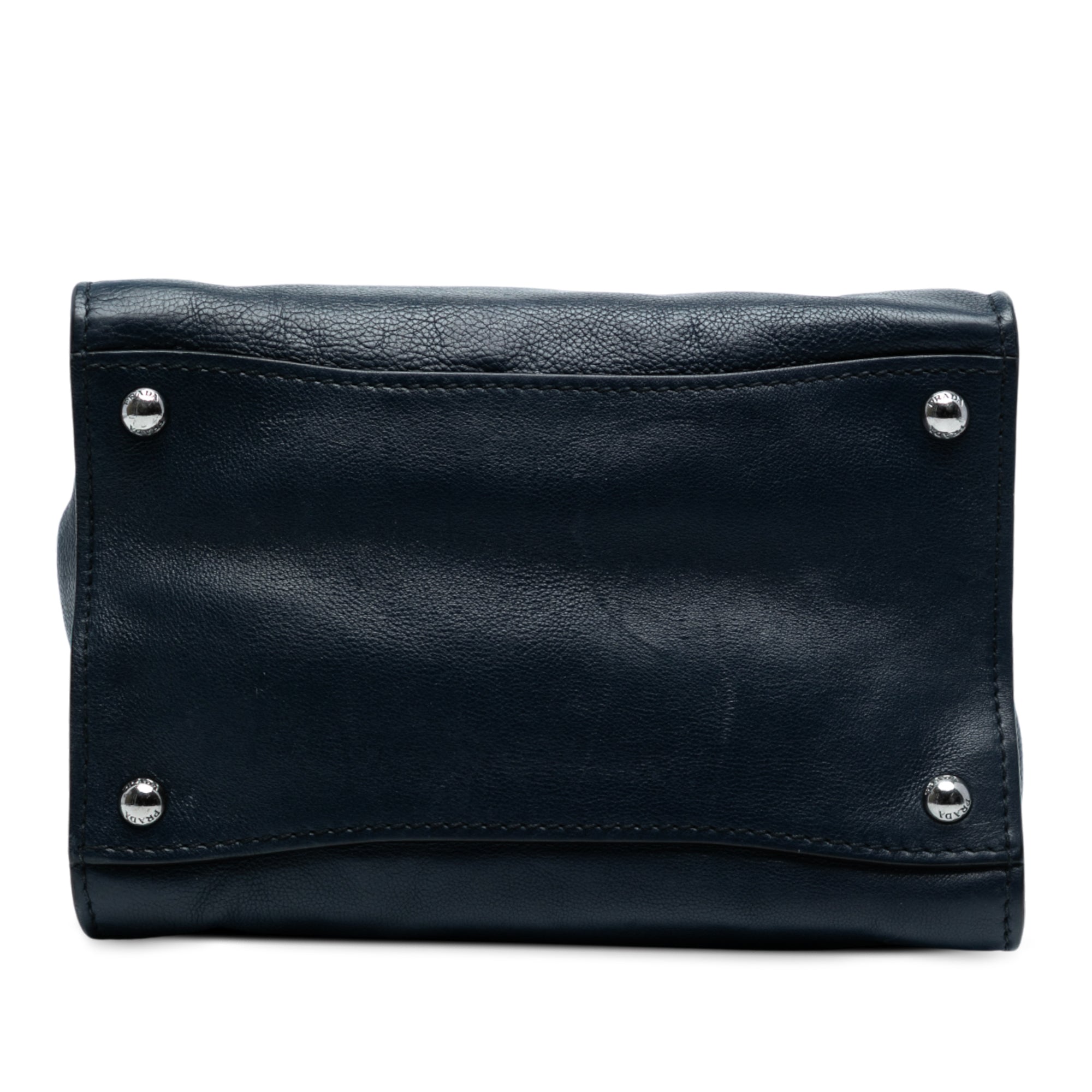 Small Glace Calf Twin Pocket Satchel