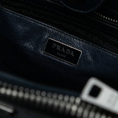 Small Glace Calf Twin Pocket Satchel