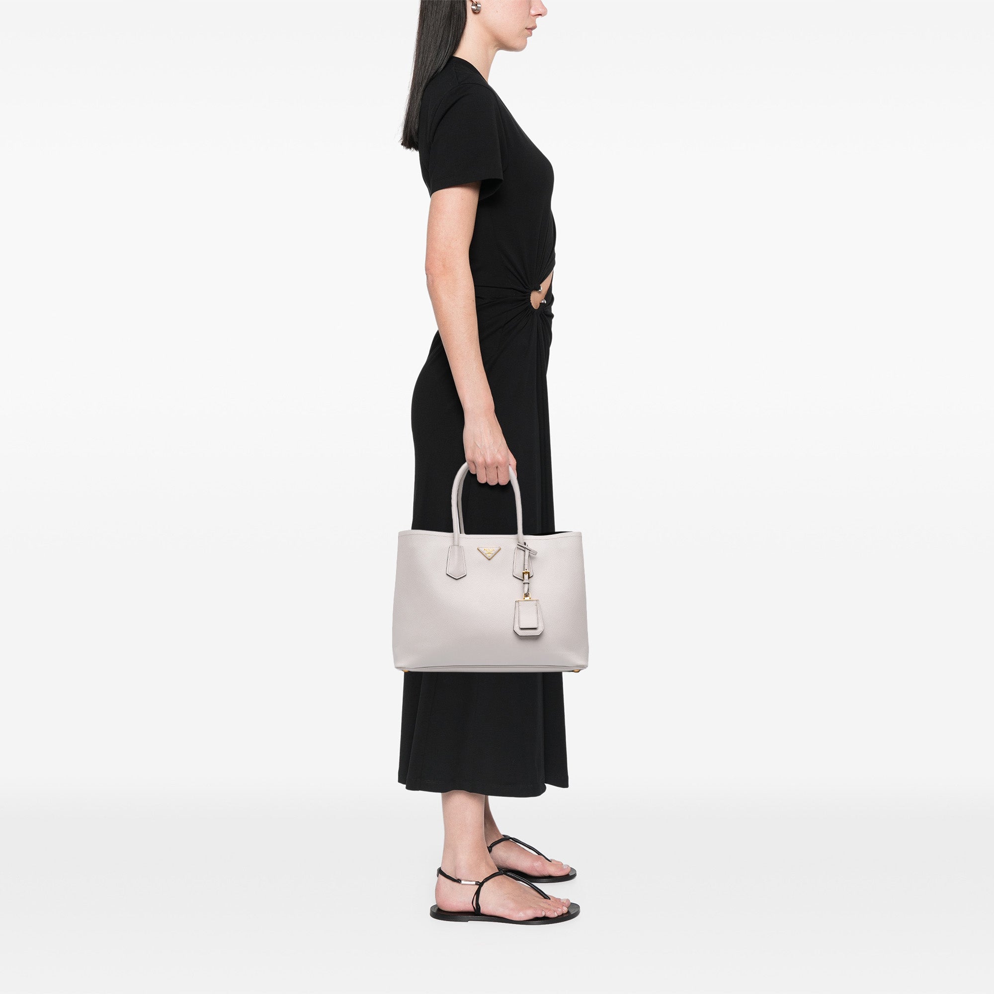Large Saffiano Cuir Double Satchel