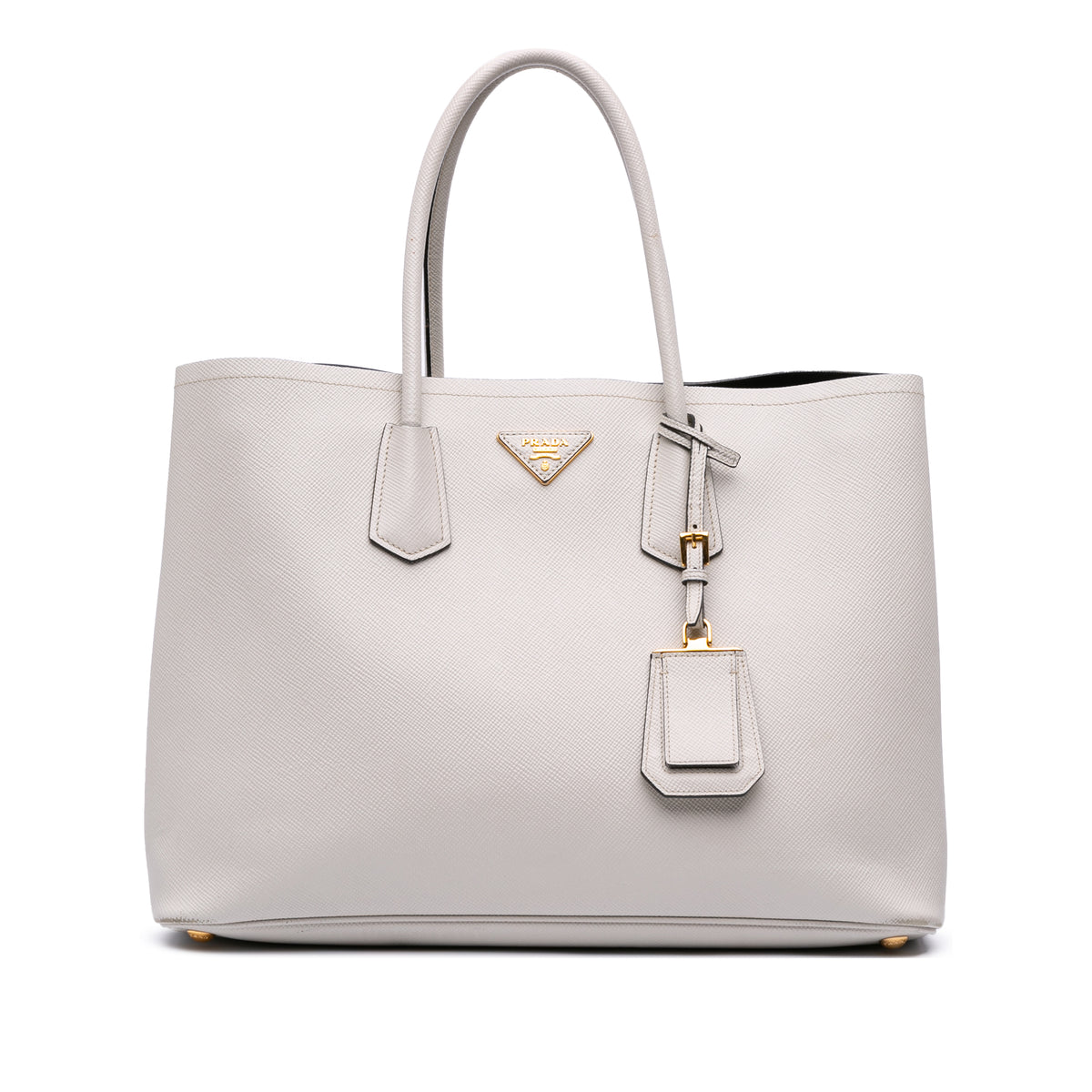 Large Saffiano Cuir Double Satchel