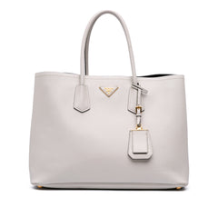 Large Saffiano Cuir Double Satchel