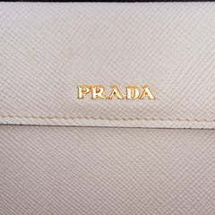 Large Saffiano Cuir Double Satchel