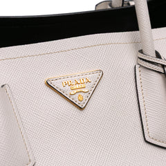 Large Saffiano Cuir Double Satchel