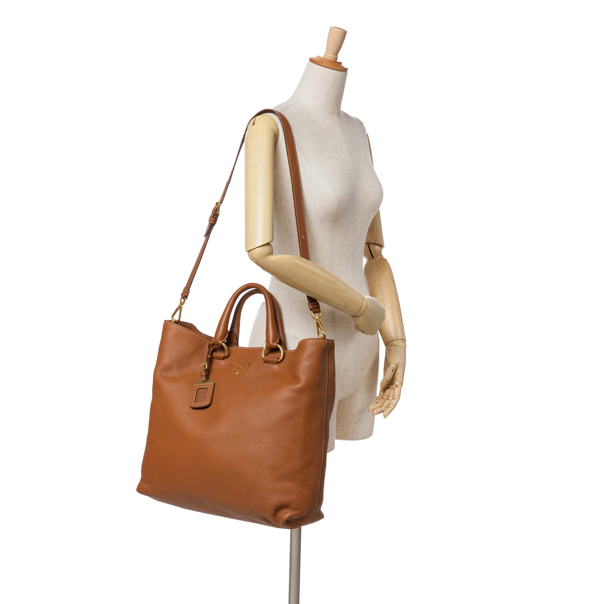 Vitello Daino Open Convertible Tote