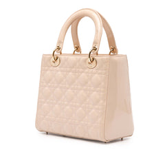 Medium Patent Cannage Lady Dior