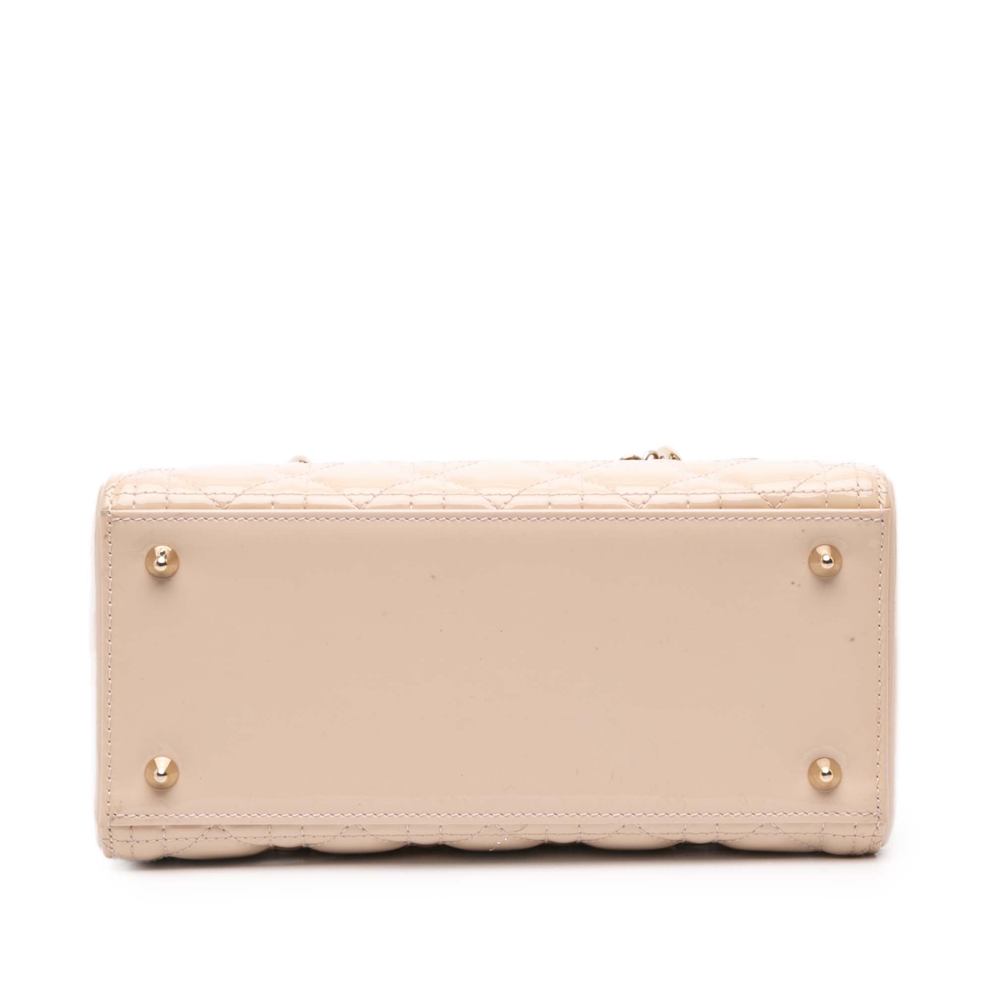 Medium Patent Cannage Lady Dior