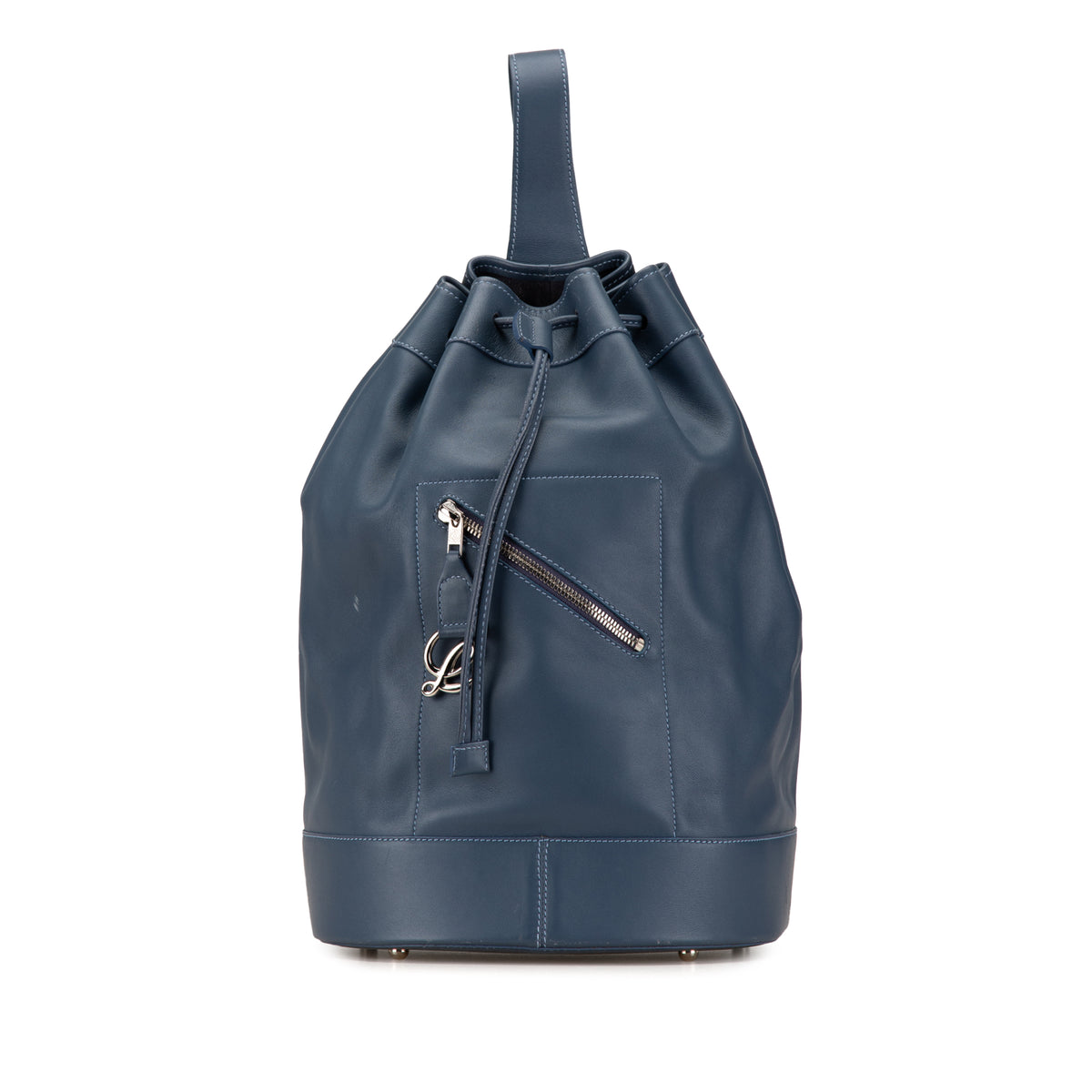 Leather Anton Drawstring Sling Backpack