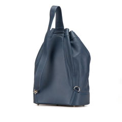 Leather Anton Drawstring Sling Backpack