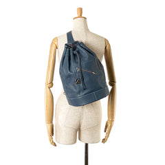 Leather Anton Drawstring Sling Backpack