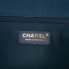 Jumbo Chevron Denim Fringe Coco Flap