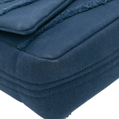 Jumbo Chevron Denim Fringe Coco Flap