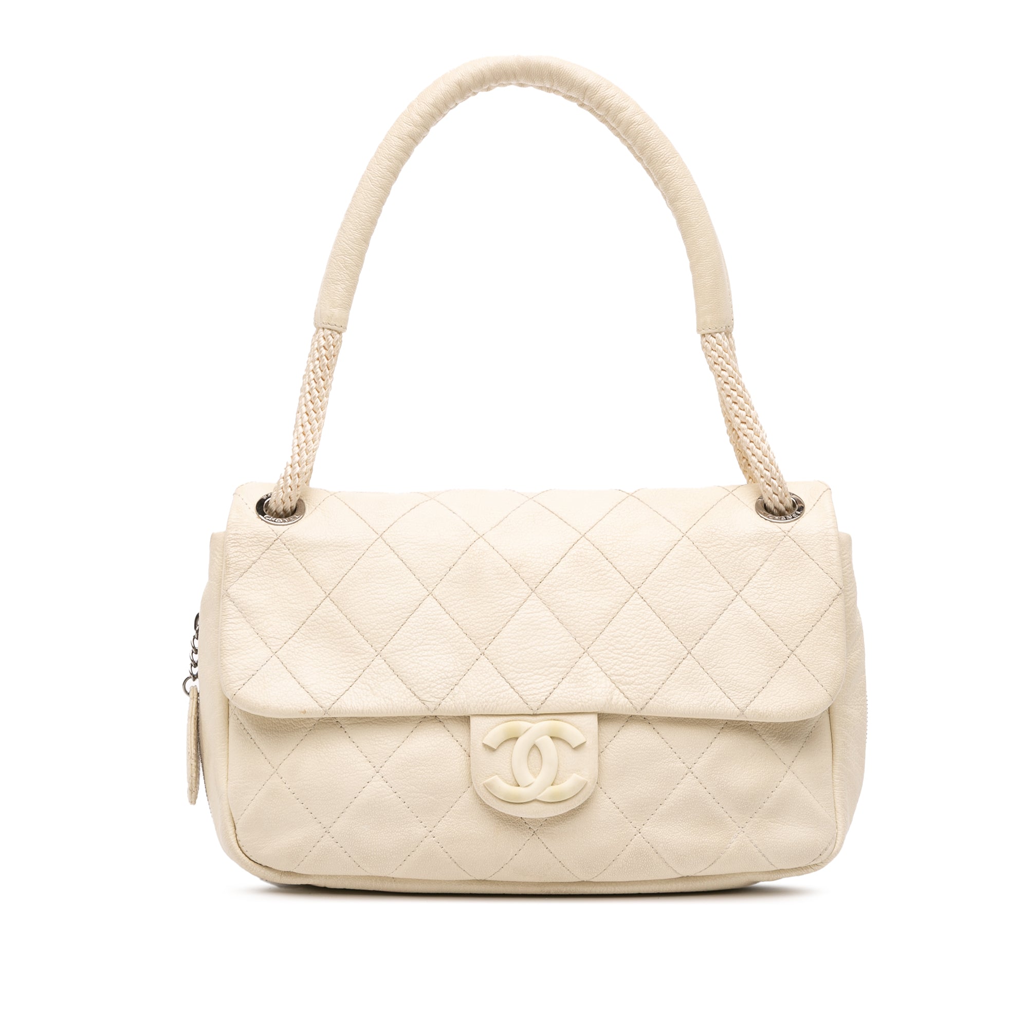 Quilted Calfskin Expandable Zip Yacht Flap