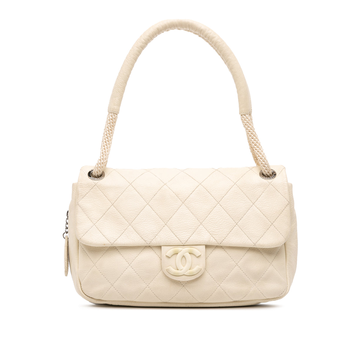 Quilted Calfskin Expandable Zip Yacht Flap