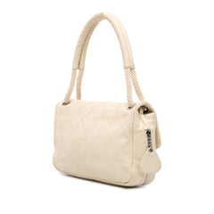 Quilted Calfskin Expandable Zip Yacht Flap