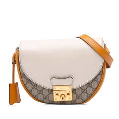 GG Supreme Saddle Padlock Crossbody