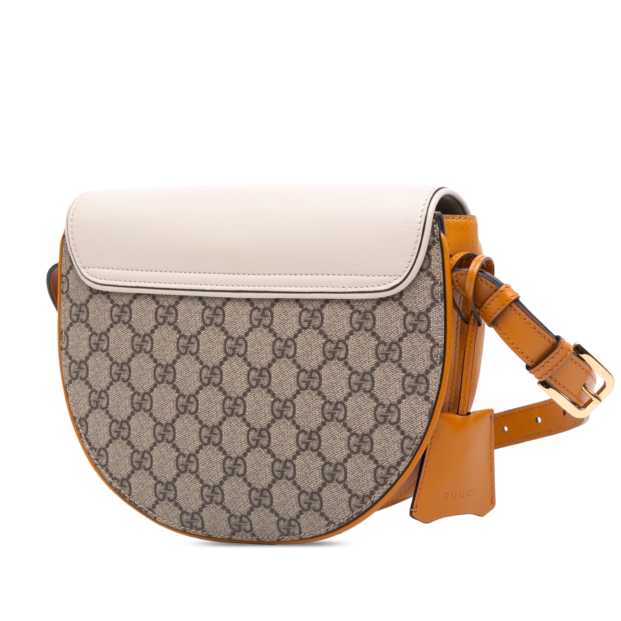 GG Supreme Saddle Padlock Crossbody