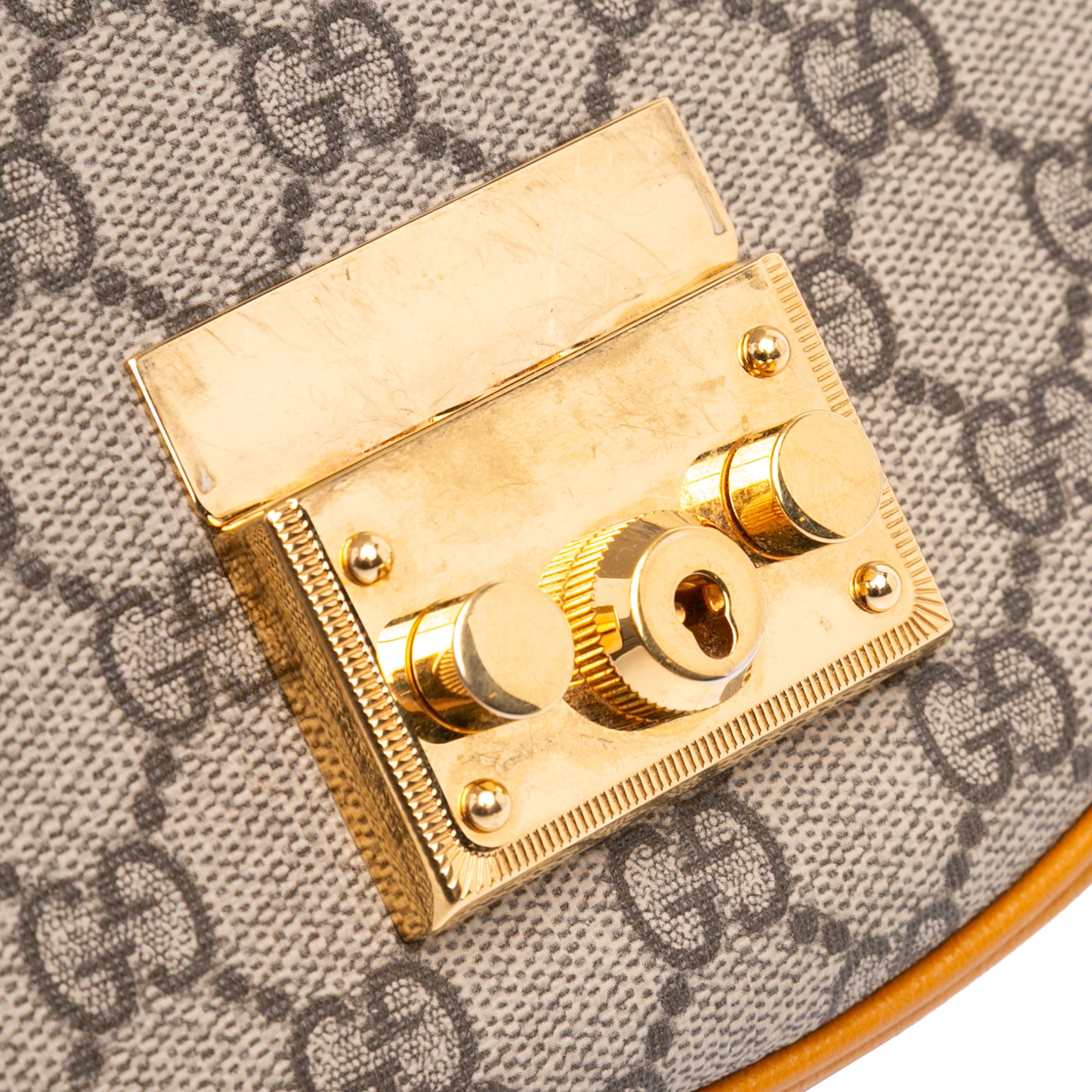 GG Supreme Saddle Padlock Crossbody