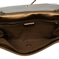 Calfskin Chevron Rock The Corner Flap