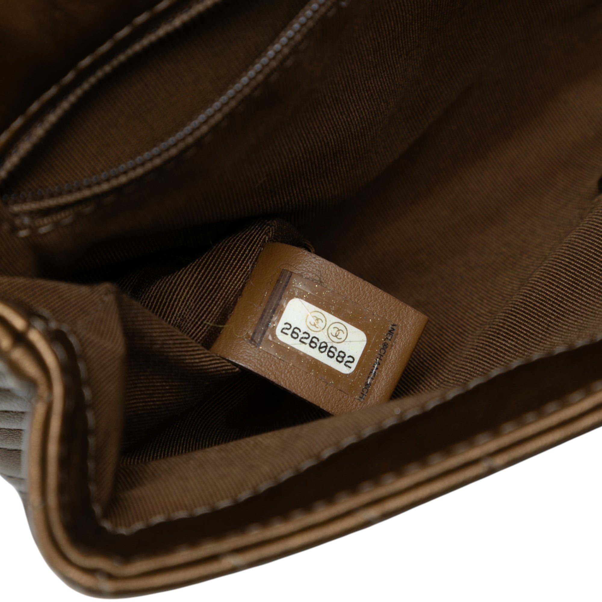 Calfskin Chevron Rock The Corner Flap