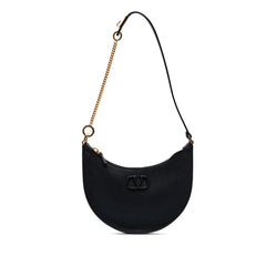 Mini Grainy Calfskin VLogo Hobo