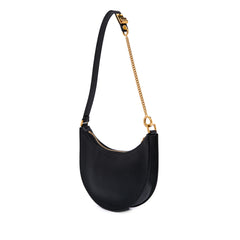 Mini Grainy Calfskin VLogo Hobo