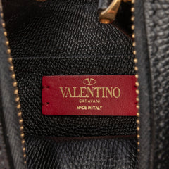 Mini Grainy Calfskin VLogo Hobo