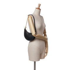 Mini Grainy Calfskin VLogo Hobo