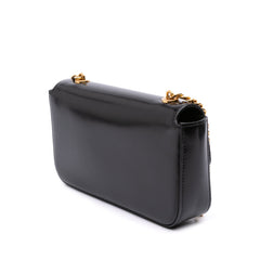 Shiny Calfskin Claude Chain Shoulder Bag