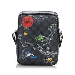 Damier Graphite Renaissance Map Danube Slim PM