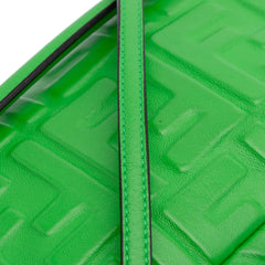 Mini Zucca Embossed Leather Baguette Satchel