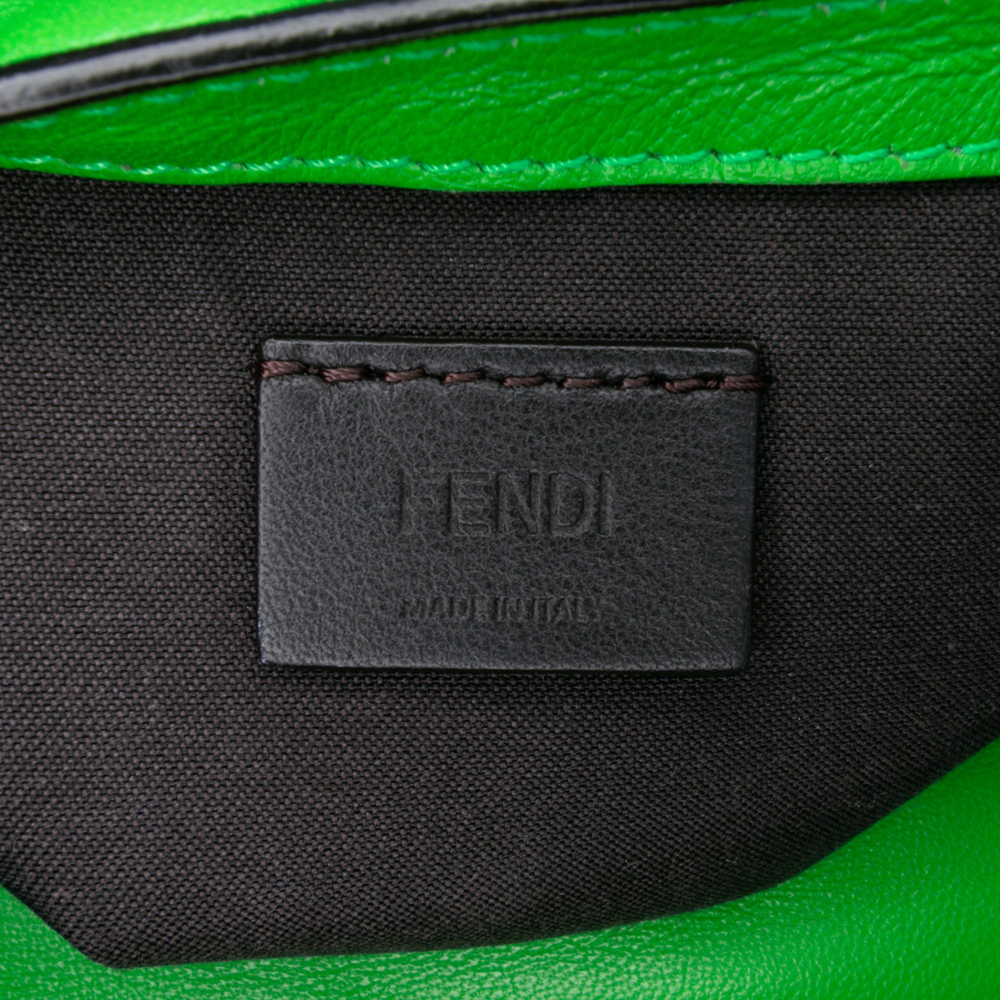 Mini Zucca Embossed Leather Baguette Satchel