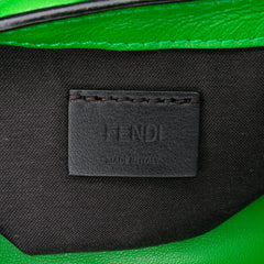 Mini Zucca Embossed Leather Baguette Satchel