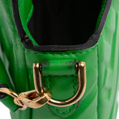 Mini Zucca Embossed Leather Baguette Satchel