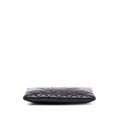 Medium Shiny Aged Calfskin O Case Clutch