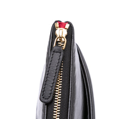 Medium Shiny Aged Calfskin O Case Clutch