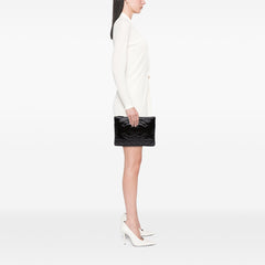 Medium Shiny Aged Calfskin O Case Clutch