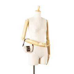 Mini Zucca Canvas Croissant Handbag