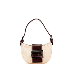 Mini Zucca Canvas Croissant Handbag