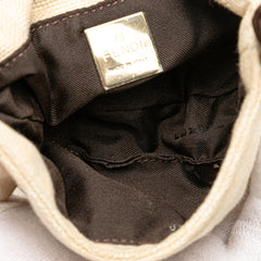 Mini Zucca Canvas Croissant Handbag