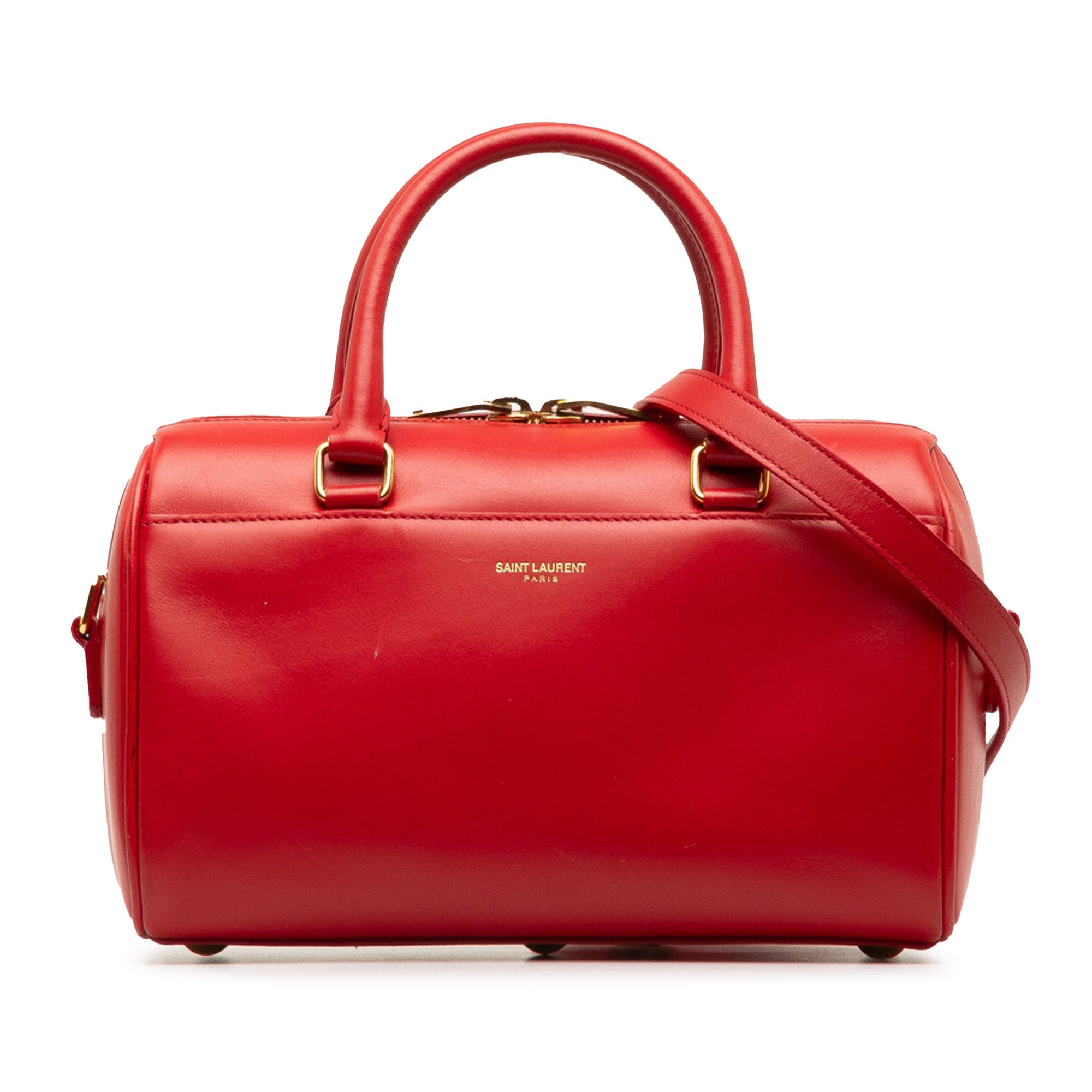 Classic Baby Duffle Leather Satchel_0