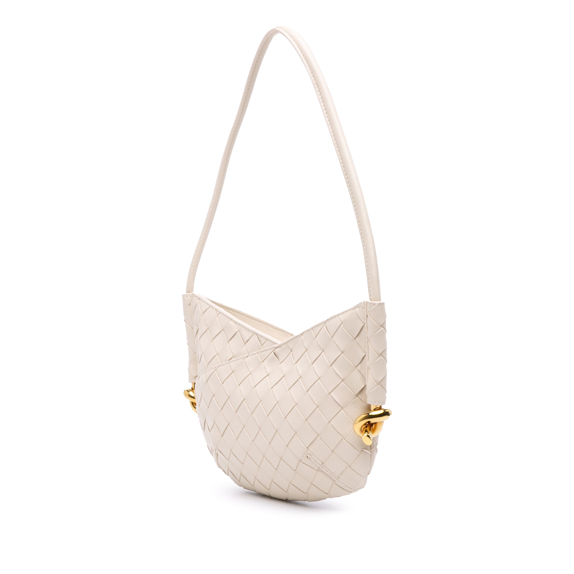 Baby Lambskin Intrecciato Solstice Shoulder Bag